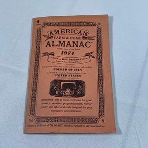 Vintage 1974 American Farm and Home Almanac Rare Booklet Book